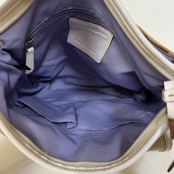 Coach Kyra Signature File Bag Crossbody Silver/Light Khaki/White No F16558 - Picture 4 of 11